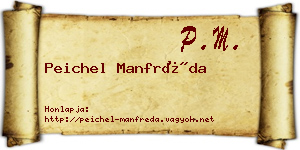 Peichel Manfréda névjegykártya
